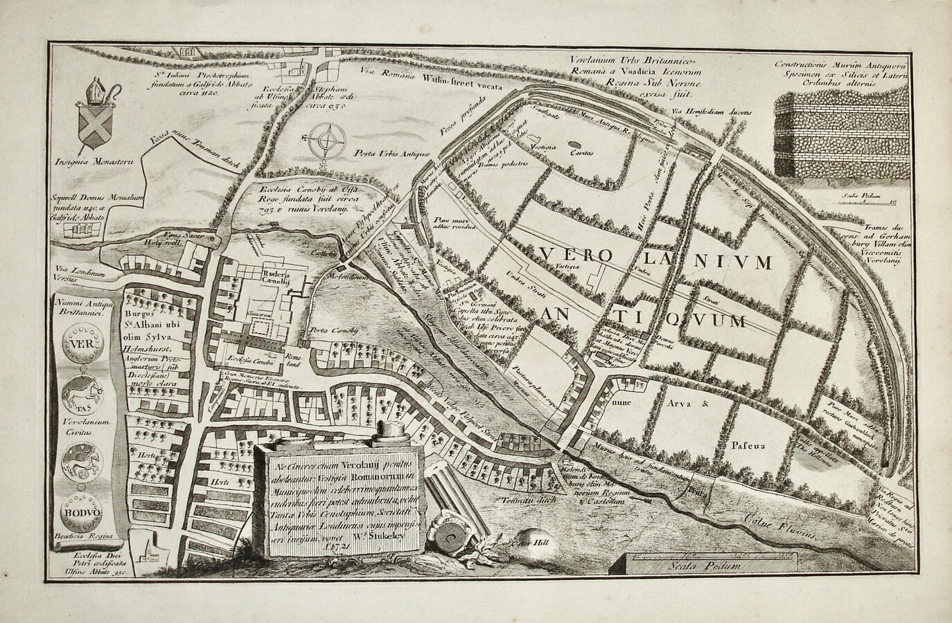 Town Plans, Antique Maps, Vintage Maps, Old Maps, York, St Albans ...